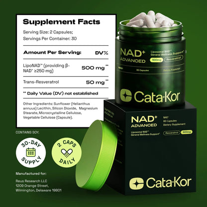 Liposomal NAD⁺ 500mg